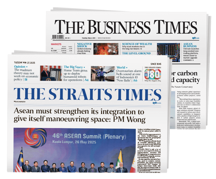 SPH Newspapers - Straits Times, Business Times, ZaoBao, Magazines - Print & Digital Subscription Plans