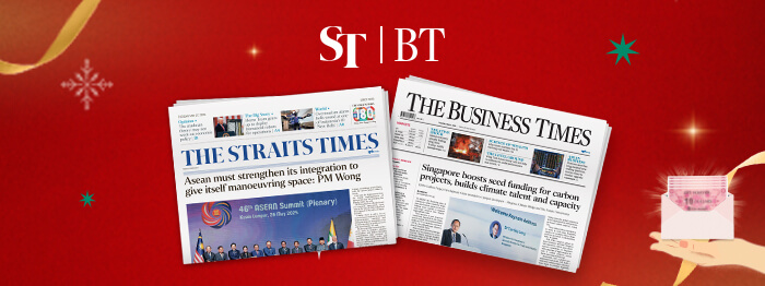 SPH Newspapers - Straits Times, Business Times, ZaoBao, Magazines - Print & Digital Subscription Plans